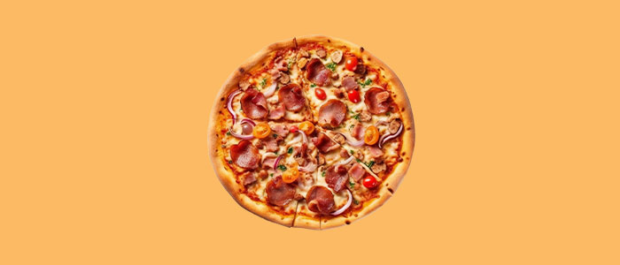 Chicken, Ham & Mushroom Pizza  10'' 