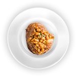 Baked Potato With Baked Beans 