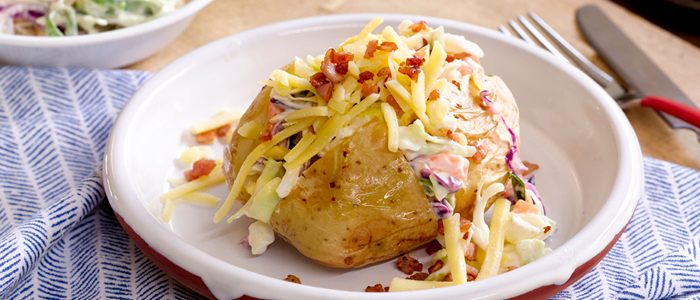 Baked Potato With Chicken Mayonnaise 
