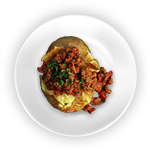 Baked Potato With Chilli Con Carne 